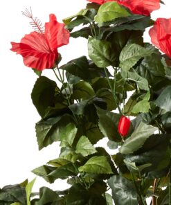 Nearly Natural 4’ Hibiscus Artificial Tree, 4ft, Green 22 71dFNblr5TL