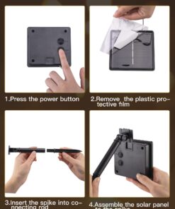 Brightown Solar String Lights, 2 Packs Total 66Ft 200 LED Solar Fairy Lights with 8 Modes, Waterproof Solar Lights for Outside Patio Yard Tree Wedding Christmas(Warm White) 33FT*2Packs Warm White 34 71dFfvrvPeL