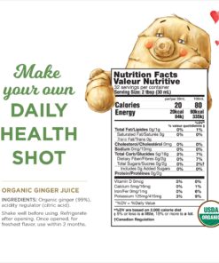Organic Ginger Juice, 99% Pure Ginger Juice by The Ginger People – Drug Free Digestive Health, Original Flavor, Premium Quality Organic Ginger Juice, 32 Oz Organic-Ginger 32 Fl Oz (Pack of 1) 24 71dFjlrx8FL