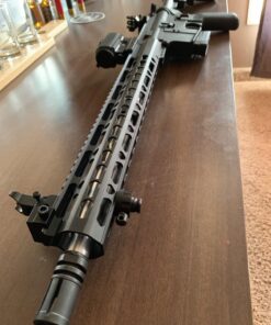 Feyachi Flip Up Iron Sight Front Rear Sight Compatible for Picatinny Rail and Weaver Rail of Rifle, Foldable Sights Black 84 71dGWBbMoL