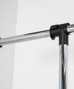 Honey-Can-Do GAR-01767 Dual Rod Expandable Garment Rack with Wheels, ,Black,60in L x 17in W x 73in H 19 71dH2vniOjL