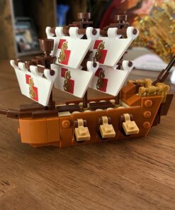 LEGO Ideas Ship in a Bottle 92177 Expert Building Kit, Snap Together Model Ship, Collectible Display Set and Toy for Adults (962 Pieces),Multicolor 39 71dHDEOavZL