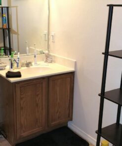 FURINNO Turn-N-Tube 5-Tier Corner Square Rack Display Shelf, Round, Espresso/Black Round Tube 38 71dHLR76jhL