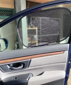Enovoe Car Window Shades for Baby (21"x14") - 4 Pack - Sun Shade Blocker, Cling Window Cover - Glare Shield and UV Rays Protection for Your Child - Side Window Screens for SUV- Mesh Car Window Shade Black 34 71dICf9v5CL