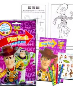 Disney Pixar Toy Story 4 Party Favors Pack ~ Bundle Includes 12 Toy Story Play Packs Filled with Stickers, Coloring Books, Crayons (Toy Story Party Supplies) 5 71dJJqaVL L