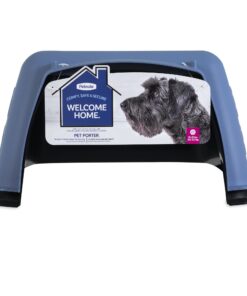 Petmate Pet Porter Fashion Dog Kennel 26", Parisian Blue & Black, for Pets 20-25lbs, Made in USA 26.0"L x 18.6"W x 16.5"H 27 71dJrgkBNkL