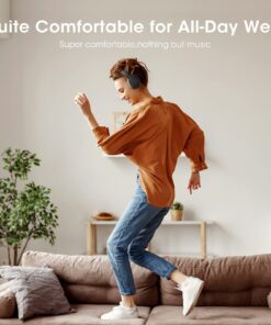 DOQAUS 𝐔𝐩𝐠𝐫𝐚𝐝𝐞𝐝 Bluetooth Headphones Over Ear, 90H Playtime Bluetooth 5.3 Wireless Headphones 3 EQ Modes, Built-in HD Mic, HiFi Stereo Sound,Deep Bass,Memory Foam Ear Cups for Phone/PC Black 33 71dKnPpkJML