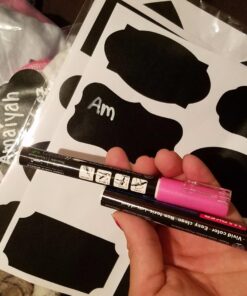 MMFB Arts & Crafts Chalk Markers - Liquid Chalk Paint Pens for Businesses, Restaurants, School, Blackboard, Window, Erasable, Non-Toxic, Water-Based, Reversible Tips Markers (2 pack Bright 3mm) 2 Bright 3mm 33 71dKpSVKfL