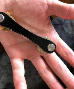 KEYSMART Key Holder for Keychain Key Ring - Compact Key Organizer Key Chain Key Case, Minimalist Pocket-Sized EDC Keychain, Loop Piece for Car Fobs, Expandable (up to 14 Keys, Black) 37 71dLltA2PjL