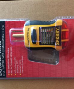 Sperry Instruments GFI6302 GFCI Outlet / Receptacle Tester, Standard 120V AC Outlets, 7 Visual Indication / Wiring Legend, Home & Professional Use, Yellow & Black Pack of 1 Yellow/Black 34 71dMJIYVbkL 5