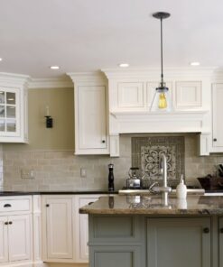 Globe Jackson 1-Light Pendant, Antique Brass, Bronze Accent, Glass Shade,64750 44 71dMwtvFt1L