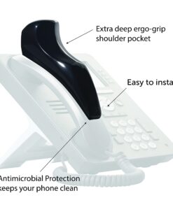 Softalk II Black Phone Shoulder Rest | Landline Telephone Accessory (00801M) 12 71dMzmVyO3L
