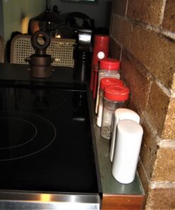 Capparis Kitchen Silicone Stove Counter Gap Cover, Easy Clean Heat Resistant Wide & Long Gap Filler, Seals Spills Between Counter, Stovetop, Oven, Washer & Dryer, Set of 2 (25 Inches, Black) 25 Inches 38 71dN8M8pOhL