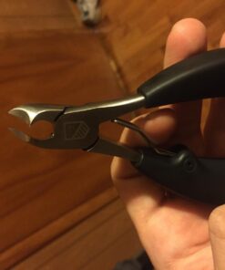 Harperton Podiatrist Toenail Clippers, Heavy-Duty Grooming Tool, Precision Nail Clipper for Thick or Ingrown Toenails, Stainless Steel, Black Toenail Clipper 51 71dNcuLYxCL