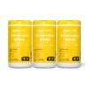 Amazon Basics Disinfecting Wipes, Lemon Scent, for Sanitizing, Cleaning & Deodorizing, 255 Count (3 Packs of 85) (Previously Solimo) 85 Count (Pack of 3) 3 Pack Lemon