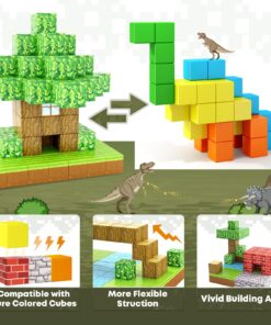 100PCS Magnetic Blocks-Build Mine Magnet World Set for Boys & Girls Age 3-5 6-8, STEM Sensory Toys for Toddlers Gifts for 3+ Years Old Girls Boys, Classroom Must Haves Construction Toys Magnetic world cubes 31 71dNsJOMPIL