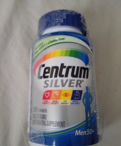 Centrum Silver Multivitamin for Men 50 Plus, Multivitamin/Multimineral Supplement with Vitamin D3, B Vitamins and Zinc, Gluten Free, Non-GMO Ingredients - 200 Count 200 Count (Pack of 1) Old 49 71dOFMsOdeL