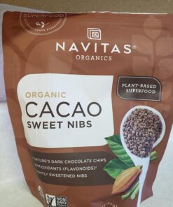 Navitas Organics Cacao Sweet Nibs, 4oz. Bag, 28 Servings — Organic, Non-GMO, Gluten-Free 18 71dOS24dzeL