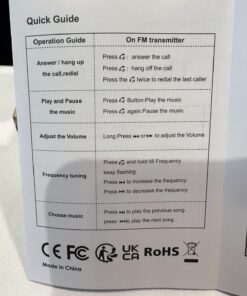 IMDEN Bluetooth 5.0 FM Transmitter for Car, 3.0 Wireless Bluetooth FM Radio Adapter Music Player FM Transmitter/Car Kit with Hands-Free Calling and 2 USB Ports Charger Support USB Drive 40 71dOTNmKV1L