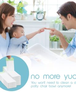 TidyTots Disposable Potty Chair Liners - Value Pack - Universal fits most potty chairs - 32 Liners 17 71dOkL8bcYL