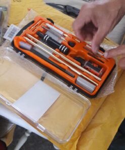 SPIKA Compact Shotgun Cleaning Kit 12 Gauge,Airgun/Rifle Cleaning Kit,Pistol Cleaning Kit Airgun.177 Cal/.22 Cal 19 71dOzxkavZL