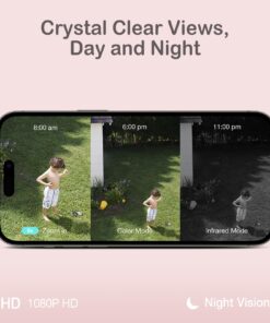 Sense-U Security Wireless Camera 2 for Outdoor or Indoor, FSA&HSA Eligible, HD Smart Monitor for Baby, Pet, Human, with Night Vision, PIR Motion Detection, Siren Alarm, No Monthly Fee 23 71dP5LZu0L