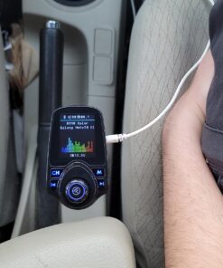 Nulaxy Wireless In-Car Bluetooth FM Transmitter Radio Adapter Car Kit W 1.8 Inch Display Supports TF/SD Card and USB Car Charger for All Smartphones Audio Players-KM18 color 28 71dPpw8SmjL