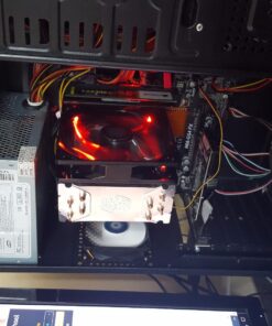 Cooler Master RR-212L-16PR-R1 Hyper 212 LED CPU Cooler with PWM Fan, Four Direct Contact Heat Pipes, Unique Blade Design and Red LEDs 34 71dPvhnDDmL