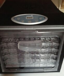 Ivation 6 Tray Countertop Digital Food Dehydrator Drying Machine 480w with Preset Temperature Settings, Auto Shutoff Timer and Even Heat Circulation for Beef Jerky, Fruits, Vegetables & Nuts 6 Tray - Standard 47 71dQ0BtypL