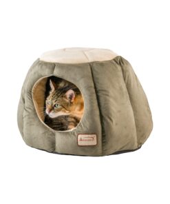 Armarkat Cat Bed, Laurel Green and Beige 33 71dQEZhCZlL