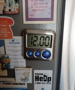 Elegant Digital Kitchen Timer Stainless Steel - Plumberry - Strong Magnetic Back - Kickstand - Loud Alarm - Large Display - Auto Memory - Auto Shut-Off - Model eT-24 (Plumberry) by eTradewinds 24 71dQHqJguL