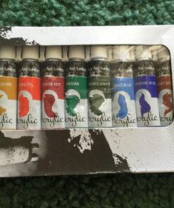 Castle Art Supplies 12 x 12ml Acrylic Paint Set | Value Beginner Set for Starters or Adult Artists | Quality Intense Colors | Smooth to Use on Range of Surfaces | In Neat Presentation Box 12 Count (Pack of 1) 41 71dQmhzWTxL