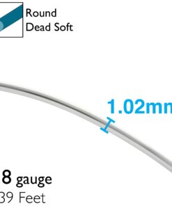 The Beadsmith Petite Aluminum Wire – 18 Gauge – 39 feet – Silver Color – Bendable Craft Wire Used to Jewelry Making, Wire Wrapping, Sculpting, Floral, Modeling and Other DIY Arts & Crafts 11 71dQqysF LL