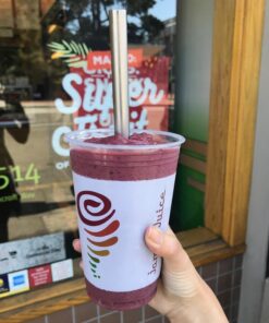 ALINK Reusable Boba Straws with Case and Cleaning Brush, 4-Pack Extra Wide Stainless Steel Metal Bubble Tea Straw for Smoothie, Shakes, Tapioca Pearl, 12 mm x 9 inch Silver 33 71dQul2YVL