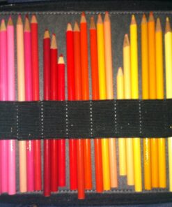 Speedball Art Products Genuine Leather Storage Case for Pencils, Markers, Pens and Art Supplies (Holds Up to 120 Standard Pencils, Black) 120 Pencil Capacity 34 71dRCg24DTL