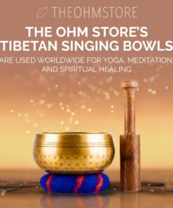 Ohm Store Tibetan Singing Bowl Set — Meditation Sound Bowl Handcrafted in Nepal for Yoga, Chakra Healing, Mindfulness, and Stress Relief — Unique Spiritual Gifts for Women and Men Bronze 28 71dRHfAS HL