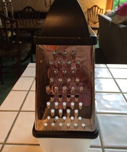 Oliver & Kline Boxed Grater, Stainless Steel Box Surface Glide Technology & Vegetable Slicer Grater with Container for Storage Space A+ Kitchen Gift-4 Sided for Vegetables, Fruit 45 71dRueEsWKL