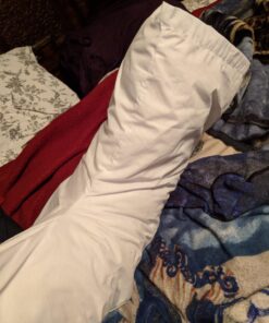 DMI Body Pillow, Side Sleeper Pillow and Pregnancy Pillow with Contoured Support to Eliminate Neck, Back, Hip, Joint Pain and Sciatica Relief with Removable Washable Cover, Firm, U Shape Neck Pillow Half Body Pillow 49 71dS4uZHrdL