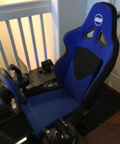 OpenWheeler GEN3 Racing Wheel Stand Cockpit Blue on Black | Fits All Logitech G923 | G29 | G920 | Thrustmaster | Fanatec Wheels | Compatible with Xbox One, PS4, PC Platforms 76 71dSJvTHrwL