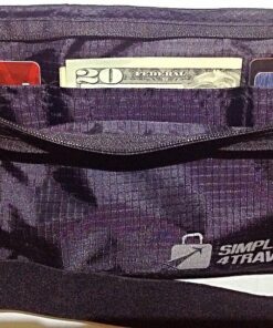 Simply4Travel Travel Money Belt with RFID Blocking, Premium Slim Fanny Pack and Waist Stash for Everyday Use! Black 120 71dTE8I4QtL