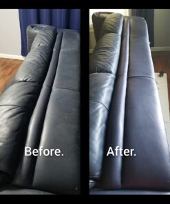 The Original Leather Recoloring Balm by Furniture Clinic - 16 Color Options - Leather Repair Kit for Furniture - Restore Couches, Car Seats, Clothing - Non-Toxic Leather Repair Cream (Navy Blue) Navy Blue 35 71dTHVvNBEL