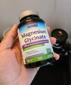 Innate Vitality Magnesium Glycinate 500mg, 70mg Elemental Magnesium per Cap, High Absorption, Non-GMO No Gluten, Nerve, Muscle, Bone, Heart Health, 120 Veggie Capsules 38 71dUSsMtqL