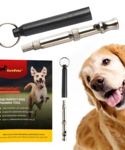 forepets Dog Training Whistle with Red Lanyard to Stop Barking. Professional Silent Adjustable Ultrasonic Tool to Train and Control Poppy Bark 8 71dVuMzfjvL