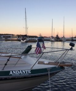 Amarine Made Stainless Steel Rail Mount Boat Pulpit Staff (7/8" - 1 1/4"), boat yacht marine flag pole with US flag Embroidered Stars American Boat Flag Boat Cabin Flags 33 71dW4RxteBL