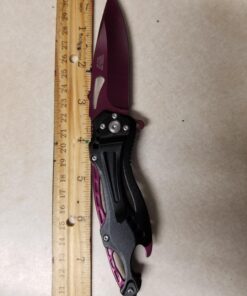 MTECH USA MT-A705 Series – Spring Assisted Folding Knife, Pocket Clip, Tactical, EDC, Self Defense Purple 4.5-inch closed 48 71dWF8GDe5L