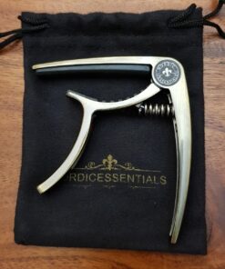 Nordic Essentials Guitar Capo Deluxe with Carrying Pouch - Brushed Metallic Bronze 29 71dXOYW7eL