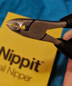 Harperton Podiatrist Toenail Clippers, Heavy-Duty Grooming Tool, Precision Nail Clipper for Thick or Ingrown Toenails, Stainless Steel, Black Toenail Clipper 44 71dYXUoMhqL