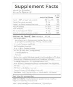 Hair Essentials Natural Hair Growth Supplement for Women and Men - 90 Veg Caps, 1-Month Supply 90 Count (Pack of 1) 6 71dYaYTrPzL