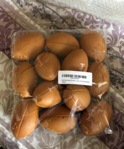 Mini Foam Footballs 12 Pcs Pack | 3.25” Inch Party Favor Balls for Kids | Mini Football Stress Ball Bulk | Toy Sports Little Footballs | Big Game Party Decoration Balls | Small Foam Football for Kids 12 Pack (Footballs) 21 71dZ2tLgPRL