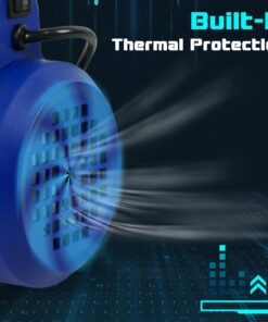 ZENY 3,5CFM Single-Stage 5 Pa Rotary Vane Economy Vacuum Pump 3 CFM 1/4HP Air Conditioner Refrigerant HVAC Air Tool R410a 1/4" Flare Inlet Port, Blue 28 71dZ52o6MpL